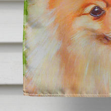 Load image into Gallery viewer, Pomeranian St. Patrick's Day Shamrock Portrait Flag Canvas House Size