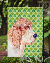 Load image into Gallery viewer, Petit Basset Griffon Vendeen St. Patrick's Day Shamrock Garden Flag – Decorative Outdoor Yard Flag