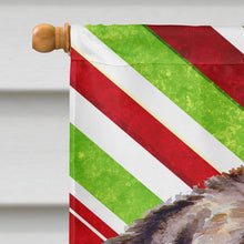 Load image into Gallery viewer, Newfoundland Candy Cane Holiday Christmas  Flag Canvas House Size