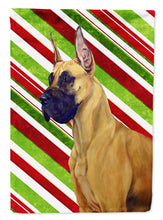 Load image into Gallery viewer, Great Dane Candy Cane Holiday Christmas  Flag Canvas House Size