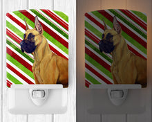 Load image into Gallery viewer, Great Dane Candy Cane Holiday Christmas Ceramic Night Light LH9220CNL