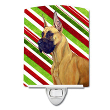 Load image into Gallery viewer, Great Dane Candy Cane Holiday Christmas Ceramic Night Light LH9220CNL