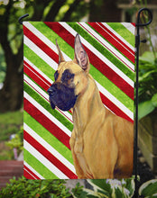 Load image into Gallery viewer, Great Dane Candy Cane Holiday Christmas  Garden Flag – Decorative Outdoor Yard Flag