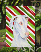 Load image into Gallery viewer, Great Dane Candy Cane Holiday Christmas  Garden Flag – Decorative Outdoor Yard Flag