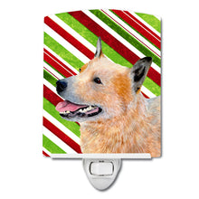 Load image into Gallery viewer, Australian Cattle Dog Candy Cane Holiday Christmas Ceramic Night Light LH9227CNL