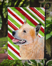 Load image into Gallery viewer, Australian Cattle Dog Candy Cane Holiday Christmas  Garden Flag – Decorative Outdoor Yard Flag