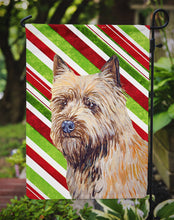 Load image into Gallery viewer, Cairn Terrier Candy Cane Holiday Christmas  Garden Flag – Decorative Outdoor Yard Flag