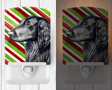 Load image into Gallery viewer, Flat Coated Retriever Candy Cane Holiday Christmas Ceramic Night Light LH9231CNL