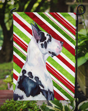 Load image into Gallery viewer, Great Dane Candy Cane Holiday Christmas  Garden Flag – Decorative Outdoor Yard Flag