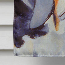 Load image into Gallery viewer, Basset Hound Candy Cane Holiday Christmas  Flag Canvas House Size