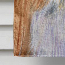 Load image into Gallery viewer, Bearded Collie Candy Cane Holiday Christmas  Flag Canvas House Size