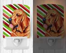 Load image into Gallery viewer, Bloodhound Candy Cane Holiday Christmas Ceramic Night Light LH9241CNL
