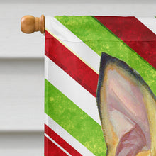Load image into Gallery viewer, Min Pin Candy Cane Holiday Christmas  Flag Canvas House Size