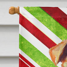 Load image into Gallery viewer, Airedale Candy Cane Holiday Christmas  Flag Canvas House Size