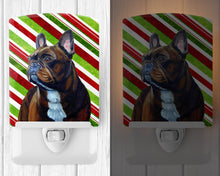 Load image into Gallery viewer, French Bulldog Candy Cane Holiday Christmas Ceramic Night Light LH9250CNL