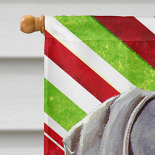 Load image into Gallery viewer, Weimaraner Candy Cane Holiday Christmas  Flag Canvas House Size