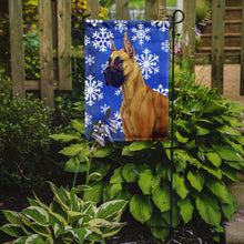 Load image into Gallery viewer, Great Dane Winter Snowflakes Holiday Garden Flag – Decorative Outdoor Yard Flag