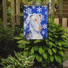 Load image into Gallery viewer, Great Dane Winter Snowflakes Holiday Garden Flag – Decorative Outdoor Yard Flag