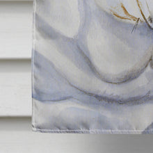 Load image into Gallery viewer, Bulldog English Winter Snowflakes Holiday Flag Canvas House Size