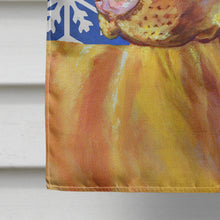 Load image into Gallery viewer, Vizsla Winter Snowflakes Holiday Flag Canvas House Size