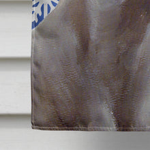 Load image into Gallery viewer, Weimaraner Winter Snowflakes Holiday Flag Canvas House Size
