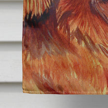 Load image into Gallery viewer, Irish Setter Winter Snowflakes Holiday Flag Canvas House Size
