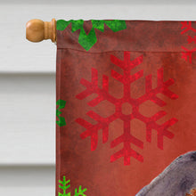 Load image into Gallery viewer, Dachshund Red Green Snowflake Holiday Christmas Flag Canvas House Size