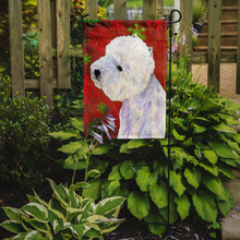 Load image into Gallery viewer, Westie Red and Green Snowflakes Holiday Christmas Garden Flag – Decorative Outdoor Yard Flag