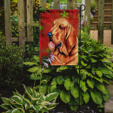 Load image into Gallery viewer, Bloodhound Red and Green Snowflakes Holiday Christmas Garden Flag – Decorative Outdoor Yard Flag