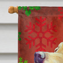 Load image into Gallery viewer, Labrador Red Green Snowflake Holiday Christmas Flag Canvas House Size