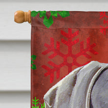 Load image into Gallery viewer, Weimaraner Red Green Snowflakes Christmas Flag Canvas House Size