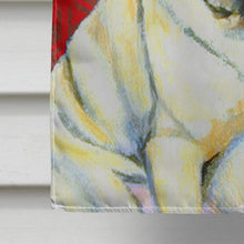 Load image into Gallery viewer, Pug Red and Green Snowflakes Holiday Christmas Flag Canvas House Size