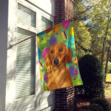 Load image into Gallery viewer, Dachshund Easter Eggtravaganza Flag Canvas House Size