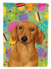 Load image into Gallery viewer, Dachshund Easter Eggtravaganza Flag Canvas House Size
