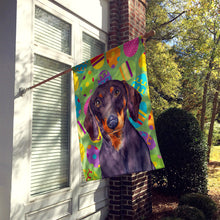 Load image into Gallery viewer, Dachshund Easter Eggtravaganza Flag Canvas House Size