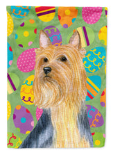 Load image into Gallery viewer, Silky Terrier Easter Eggtravaganza Garden Flag - Outdoor Decorative Yard Flag