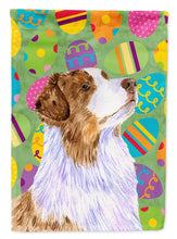 Load image into Gallery viewer, Australian Shepherd Easter Eggtravaganza Flag Canvas House Size
