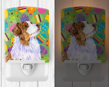 Load image into Gallery viewer, Australian Shepherd Easter Eggtravaganza Ceramic Night Light LH9408CNL