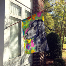 Load image into Gallery viewer, Flat Coated Retriever Easter Eggtravaganza Flag Canvas House Size