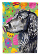 Load image into Gallery viewer, Flat Coated Retriever Easter Eggtravaganza Flag Canvas House Size
