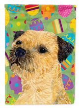 Load image into Gallery viewer, Border Terrier Easter Eggtravaganza Flag Canvas House Size