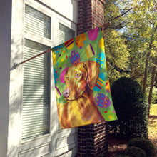 Load image into Gallery viewer, Vizsla Easter Eggtravaganza Flag Canvas House Size