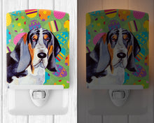 Load image into Gallery viewer, Basset Hound Easter Eggtravaganza Ceramic Night Light LH9417CNL