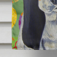 Load image into Gallery viewer, Basset Hound Easter Eggtravaganza Flag Canvas House Size