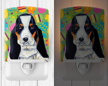 Load image into Gallery viewer, Basset Hound Easter Eggtravaganza Ceramic Night Light LH9419CNL