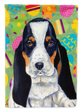 Load image into Gallery viewer, Basset Hound Easter Eggtravaganza Garden Flag - Outdoor Decorative Yard Flag