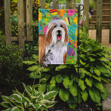 Load image into Gallery viewer, Bearded Collie Easter Eggtravaganza Garden Flag - Outdoor Decorative Yard Flag