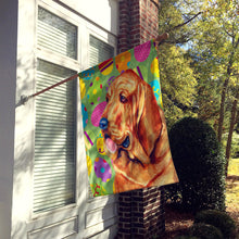 Load image into Gallery viewer, Bloodhound Easter Eggtravaganza Flag Canvas House Size