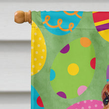 Load image into Gallery viewer, Bloodhound Easter Eggtravaganza Flag Canvas House Size