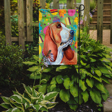 Load image into Gallery viewer, Basset Hound Easter Eggtravaganza Garden Flag - Outdoor Decorative Yard Flag